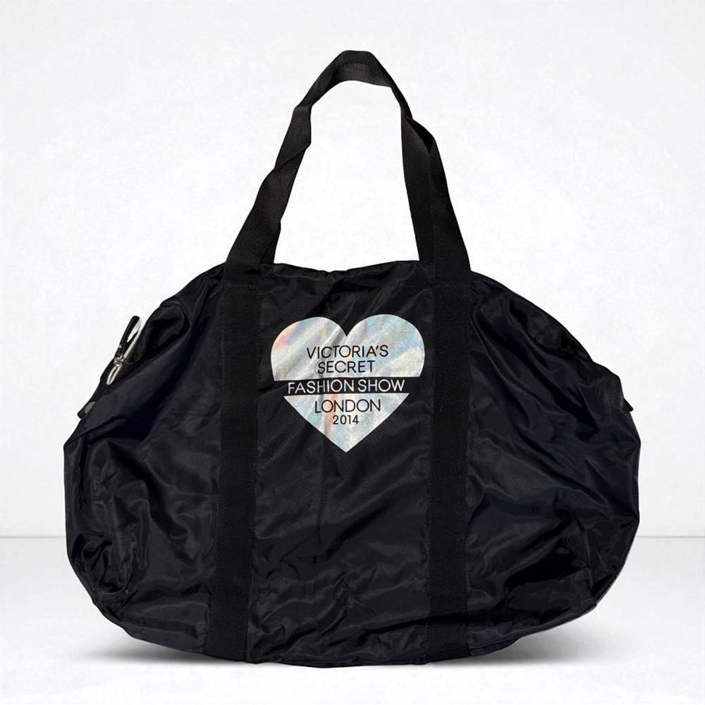 RARE Victoria's Secret 2014 LONDON FASHION SHOW Black Weekend Bag